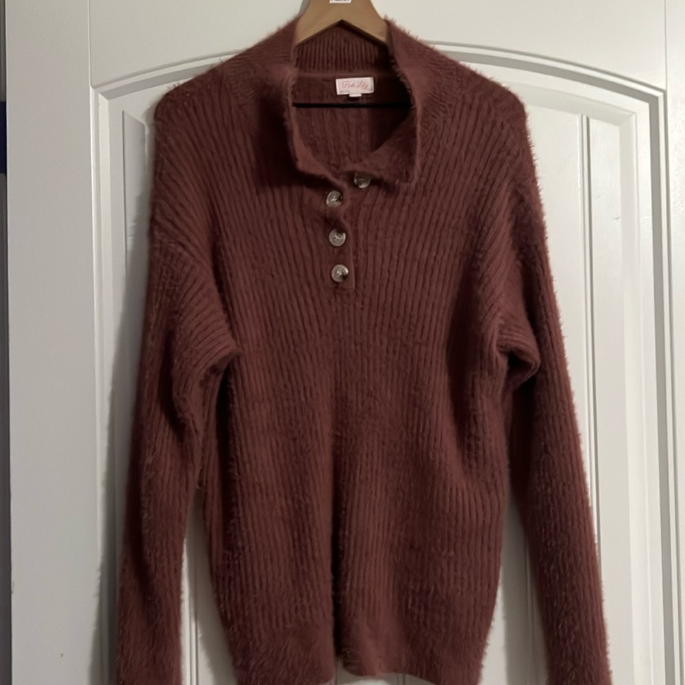 Pink Lily Oversized Sweater XL -2X